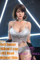 Doll Senior 05 Geji Head 168cm F-cup Full Silicone Sex Doll with Body Make-up