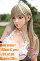 Doll Senior 08 Jike Head 148cm C-cup Full Silicone Sex Doll with Body Make-up