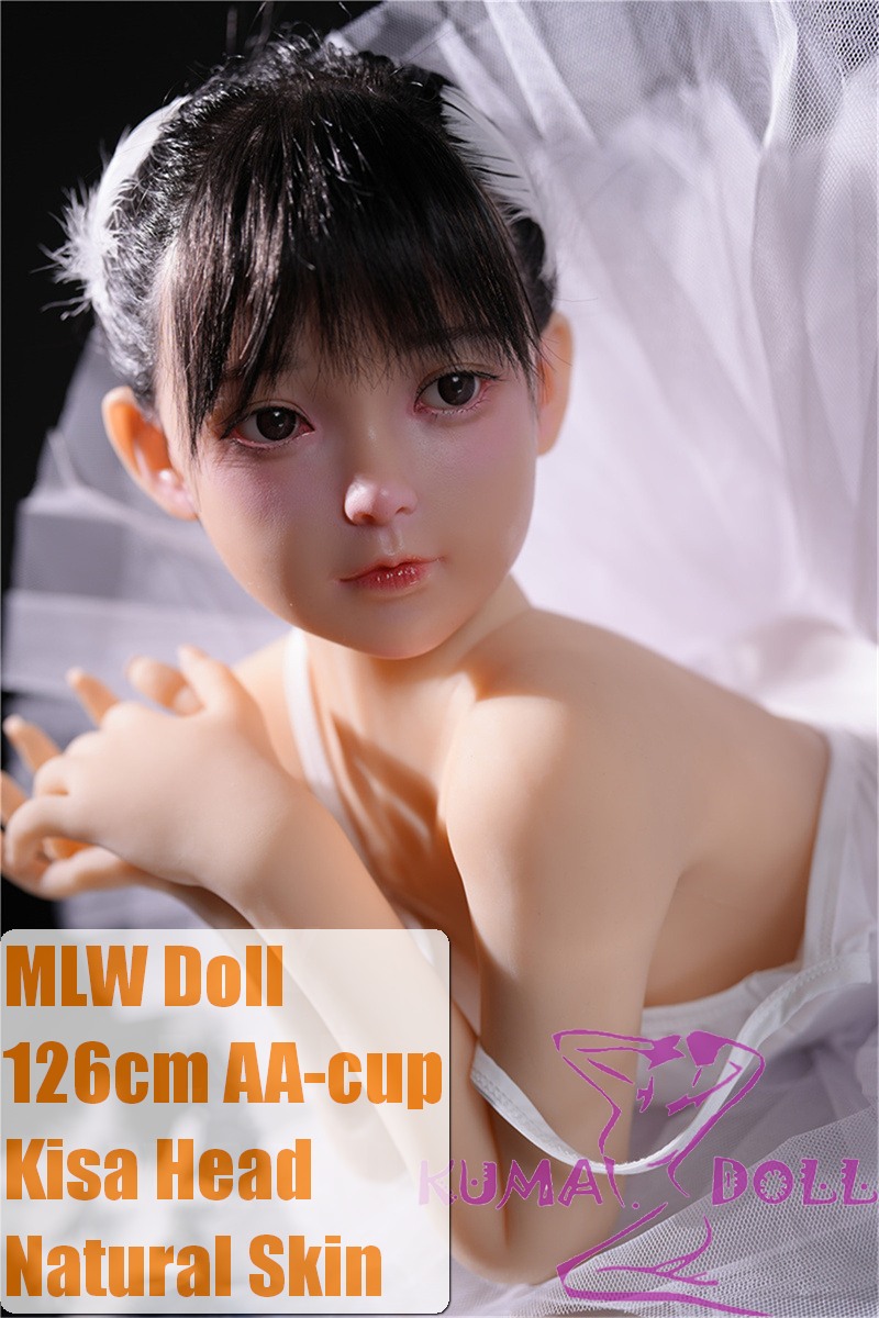 MLW doll Loli Sex Doll 126cm/4ft1 AA-cup Kisa Hard Silicone material head with TPE body Ballet Girl