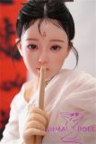 MLW doll Loli Sex Doll 126cm/4ft1 AA-cup Aya Hard Silicone material head with TPE body