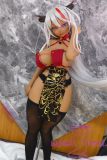 Mini doll sexable 60cm/2ft big breast silicone Devil Queen head costume selectable