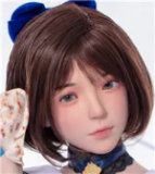 FUDOLL Sex Doll #8 head 148cm D-cup Silicone head + TPE body Brown Hair