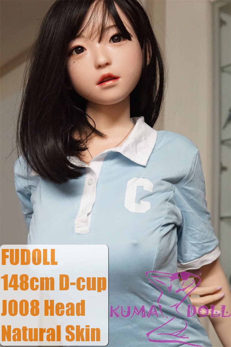 FUDOLL Sex Doll #8 head 148cm D-cup Silicone head + TPE body Brown Hair