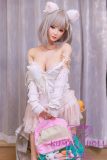 Real Girl Doll 148cm/4ft9 E-Cup Full Silicon Sex Doll R98 head with Skin Texture