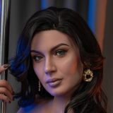 ZELEX Full silicone sex doll 170cm C-cup # GE53 head with realistic body makeup