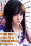 Firefly Diary 162cm A-cup Tiancheng Head Full Silicone Sex Doll With Body Make-up Camping