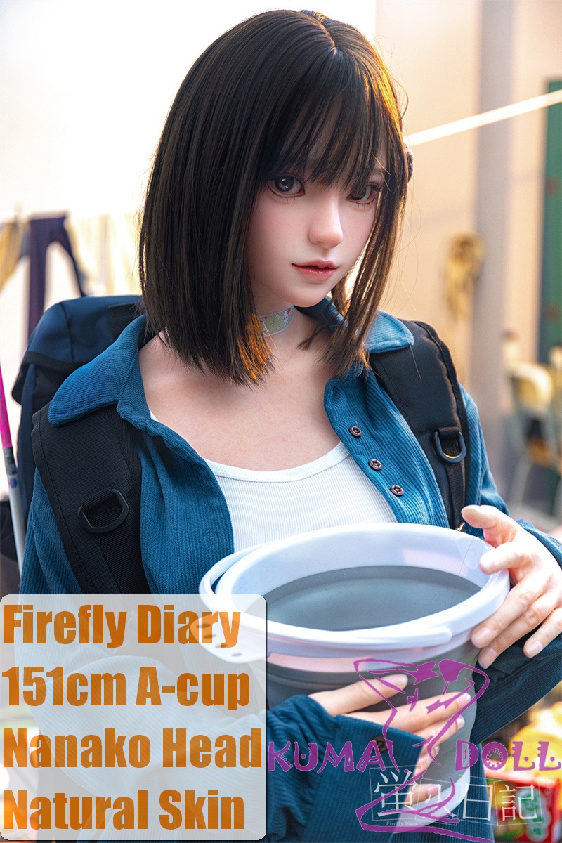 Firefly Diary 151cm A-cup Nanako Head Full Silicone Sex Doll With Body Make-up Camping
