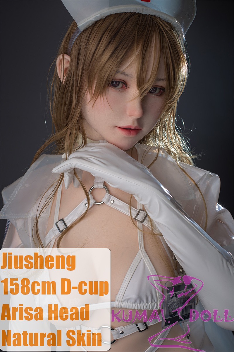 Jiusheng Doll  Sex Doll 158cm D-cup Arisa Head Natural Skin Color Full Silicone Red Lace Bodysuit