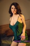 Starpery Sex Doll Full Silicone 163cm/5ft3 G-Cup Hao Head Green Slip Dress