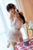 MLW doll Loli Sex Doll 148cm/4ft8 B-cup #18 Haruki Soft Silicone material head with movable jaw and realistic oral structure Wheat Skin