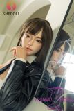 SHEDOLL Lolita type #33 （April） 163cm/5ft3 H-cup love doll body material customizable with Black Framed Glasses
