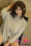 SHEDOLL Lolita type #33 （April）163cm/5ft3 H-cup love doll body material customizable with Grey Sweater