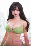 FUDOLL Full Silicone love doll 163cm D-cup #2 head in Green Bikini