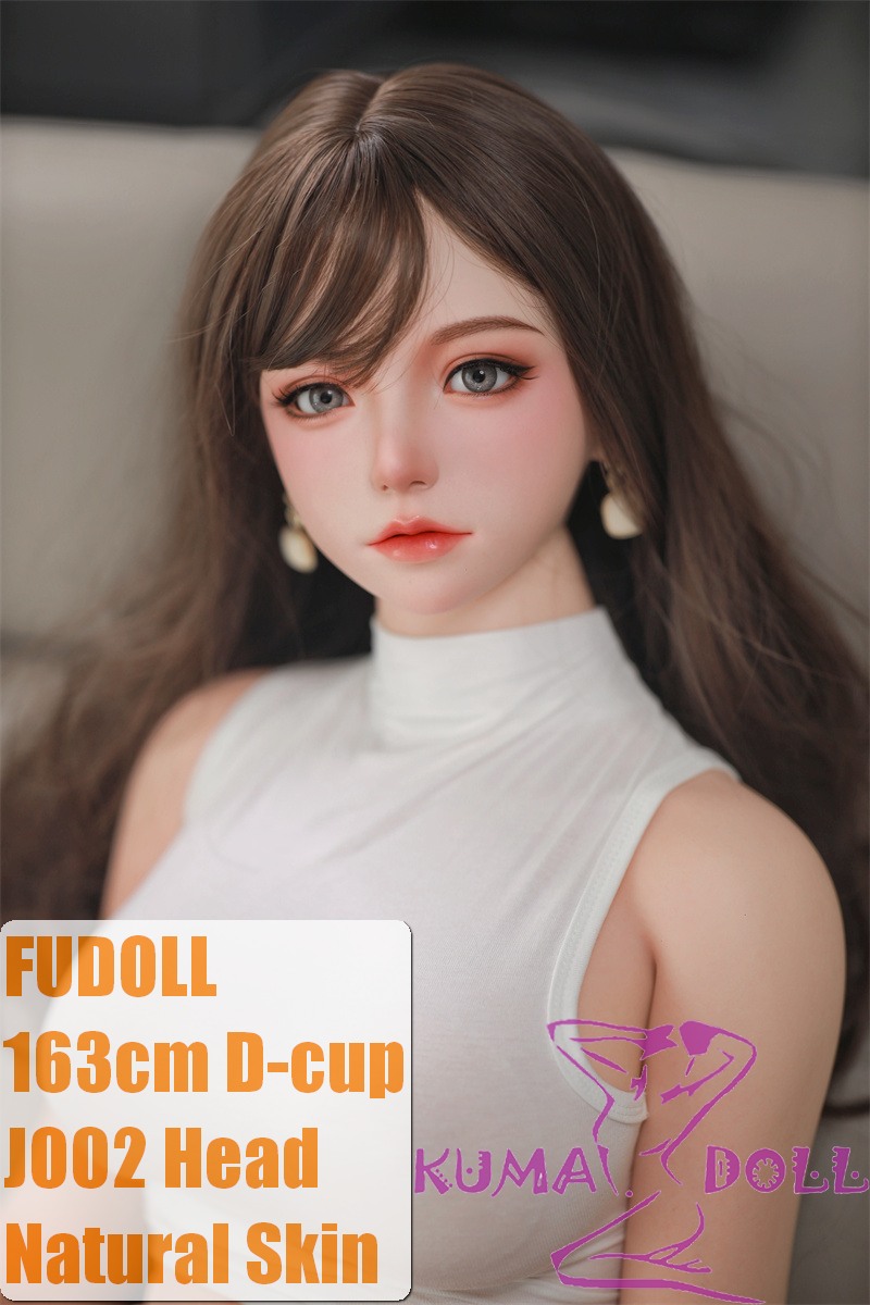 FUDOLL Full Silicone love doll 163cm D-cup #2 head in White Crop Top