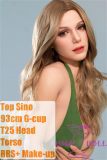 Top Sino Doll Full Silicone Torso 93cm/3ft1 G-cup T25 Head RRS+ Makeup Selectable