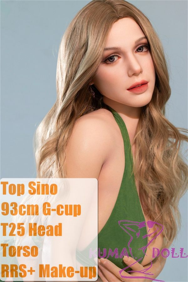 Top Sino Doll Full Silicone Torso 93cm/3ft1 G-cup T25 Head RRS+ Makeup Selectable