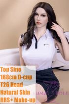 Full Silicone Love doll Top Sino Doll 168cm D-cup T26 Thea head RRS+Makeup selectable