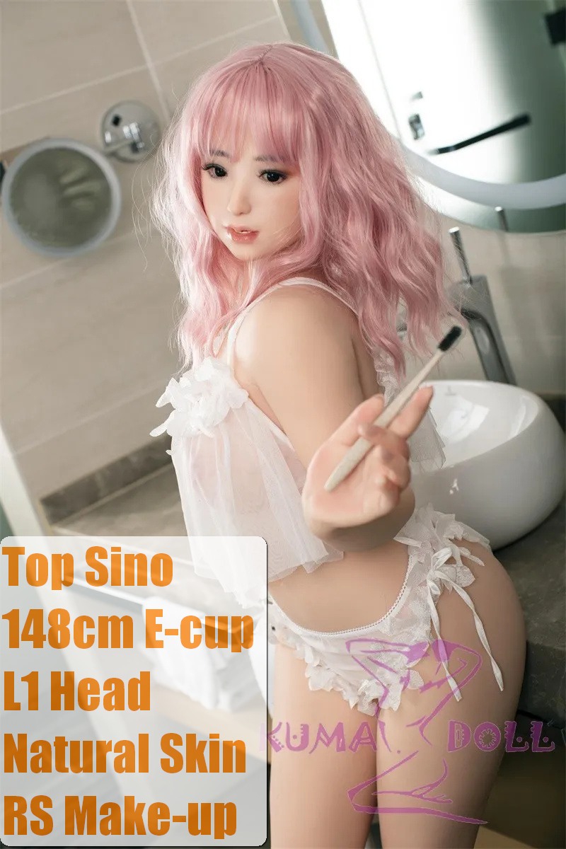 Top Sino Doll & Level-D combo Full Silicone Sex Doll 148cm/4ft8 E-cup Mirei Head RRS Makeup Selectable