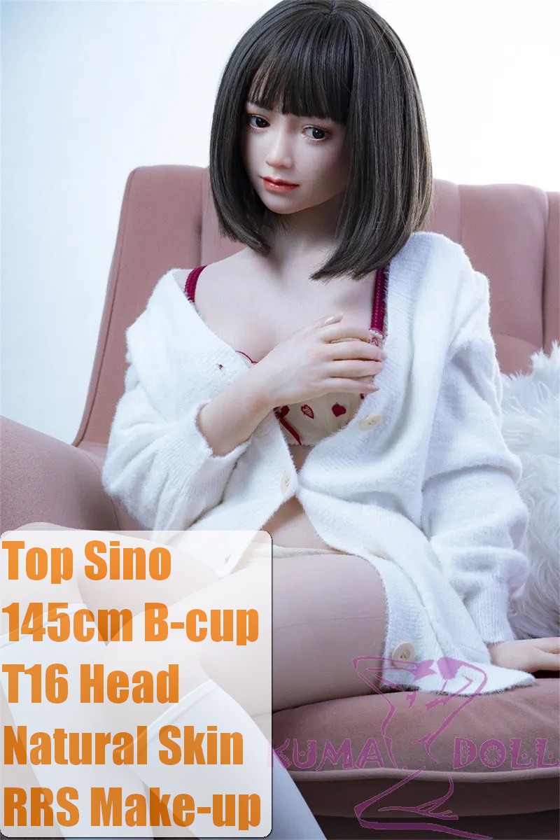 Top Sino Doll Full Silicone Sex Doll New release 145cm/4ft8 B cup T16 Head RRS makeup selectable