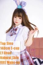 Top Sino Doll & Level-D combo Full Silicone Sex Doll 148cm/4ft8 E-cup Mirei Head RRS Makeup Selectable
