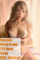 Top Sino Doll Full Silicone 95cm Torso D-Cup T22 Head with RRS+makeup