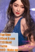 Top Sino Doll Full Silicone Torso 93cm/3ft1 G-cup T29 Head RRS+ Makeup Selectable