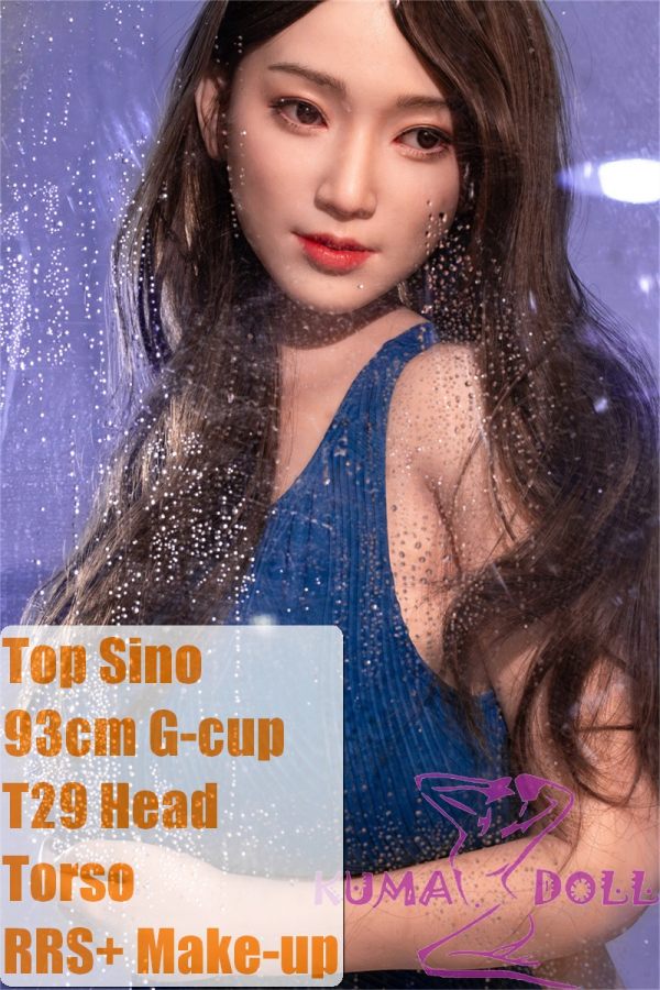 Top Sino Doll Full Silicone Torso 93cm/3ft1 G-cup T29 Head RRS+ Makeup Selectable