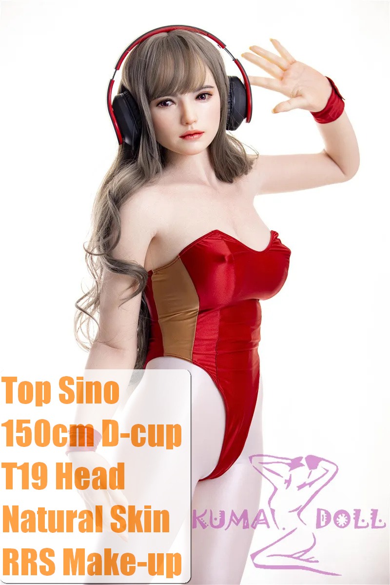 Top Sino Doll Silicone Sex Doll 150cm/4ft9 D-cup T9 Head Miyin RRS Makeup Selectable