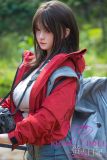 Firefly Diary 164cm G-cup Jiuchuan Head Full Silicone Sex Doll With Body Make-up Camping