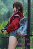 Firefly Diary 164cm G-cup Jiuchuan Head Full Silicone Sex Doll With Body Make-up Camping