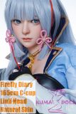 [Body Discontinued] Firefly Diary 165cm C-cup Liuli Head Full Silicone Sex Doll With Body Make-up Cosplay Kamisato Ayaka from Genshin