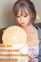 SHEDOLL Lolita type #34江小婉（Jiangxiaowan） head 165cm/5ft4 E-cup head love doll body material customizable  in Denim Jacket