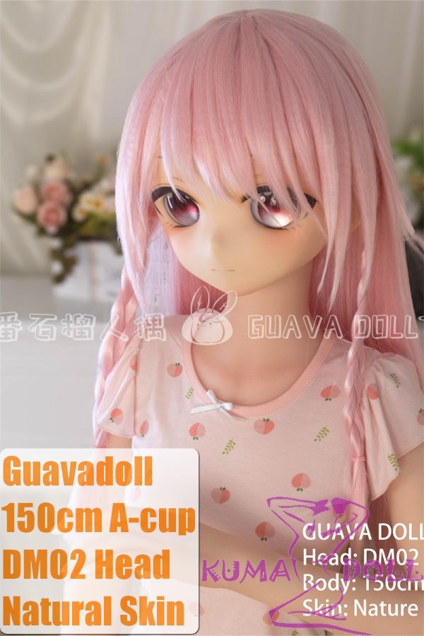 Guavadoll  150cm A-cup head DM02 head Vinyl (PVC) head + TPE body 1:1 life-size love doll Pink Hair