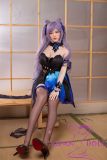 Real Girl Doll 159cm/5ft2 E-Cup Sex Doll Silicone C5 head+TPE body(material selectable)  with Purple Hair
