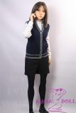 MLW doll Full Silicone Loli Love doll 148cm B-cup Yuna head Face Makeup Selectable in School Uniform