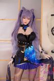 Real Girl Doll 159cm/5ft2 E-Cup Sex Doll Silicone C5 head+TPE body(material selectable)  with Purple Hair