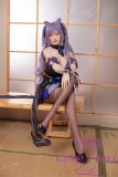 Real Girl Doll 159cm/5ft2 E-Cup Sex Doll Silicone C5 head+TPE body(material selectable)  with Purple Hair