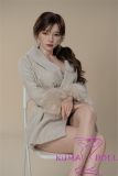 Real Girl Doll 169cm/5ft5 D-Cup Sex Doll Silicone head C17+TPE body(material selectable)  in Gray Robe