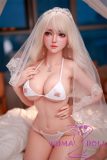 JY Sex Doll 161cm/5ft3 E-cup Silicone Head Yunxi +TPE Material Body with White Veil