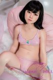 J-cute doll 133cm AA-cup AGD17 head sex doll full silicone material in Pink Bikini