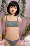 J-cute doll 133cm AA-cup AGD19 head sex doll full silicone material