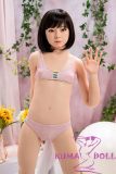 J-cute doll 133cm AA-cup AGD17 head sex doll full silicone material in Pink Bikini