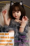 AXB Doll 100cm  AA-cup GB02 Head with realistic body makeup TPE head+TPE body
