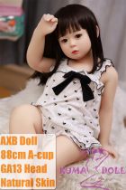 AXB Doll 88cm  AA-cup TA01 Head with realistic body makeup TPE head+TPE body