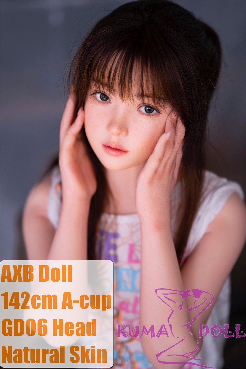 AXB Doll Full Silicone Material Love Doll 142cm A-cup with GD06 Head  realistic body makeup in Cute T-shirt