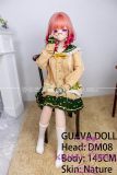 Guavadoll 145cm B-cup head DM08 head Vinyl (PVC) head + TPE body 1:1 life-size love doll Pink Hair