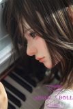 Firefly Diary 165cm C-cup Liuli Head Full Silicone Sex Doll With Body Make-up Playing Piano