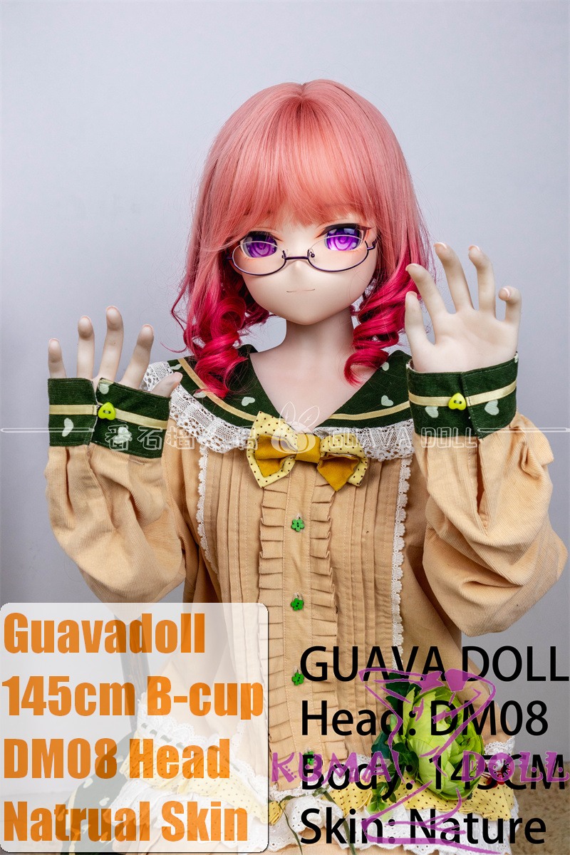 Guavadoll 145cm B-cup head DM08 head Vinyl (PVC) head + TPE body 1:1 life-size love doll Pink Hair