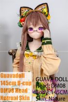 Guavadoll 145cm B-cup head DM08 head Vinyl (PVC) head + TPE body 1:1 life-size love doll Brown Hair