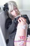 SHEDOLL Lolita type 158cm/5ft2 C-cup #21 顾小雨 （Guxiaoyu）head love doll body material customizable  in Black Dress